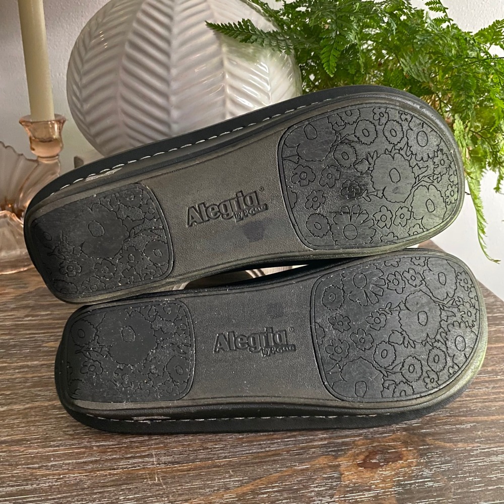 Alegria Classic Leather Slip On Mules Clogs Shoes Womens 42 US‎ 11.5-12 Black - Picture 6 of 6